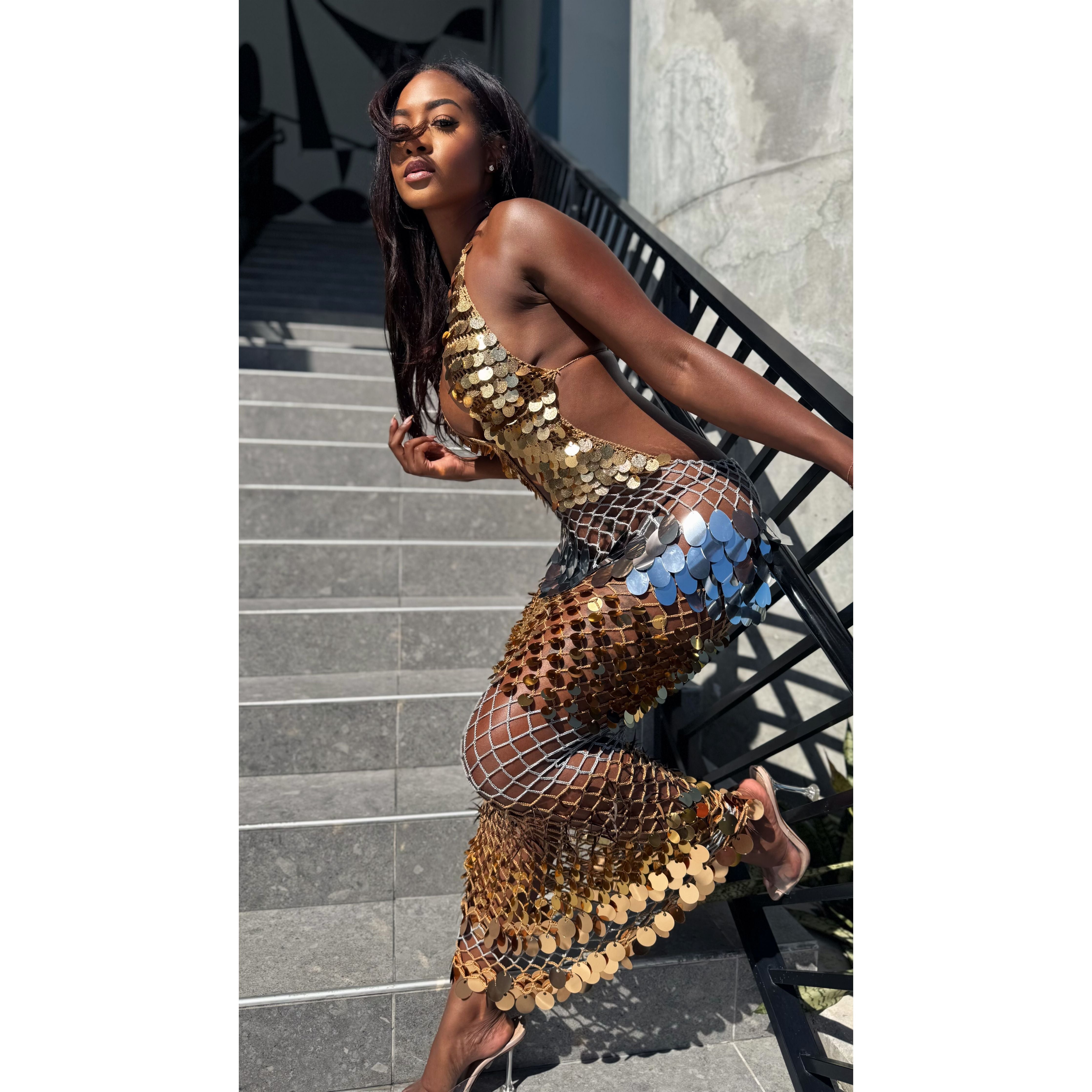 GILDED GODDESS DRESS