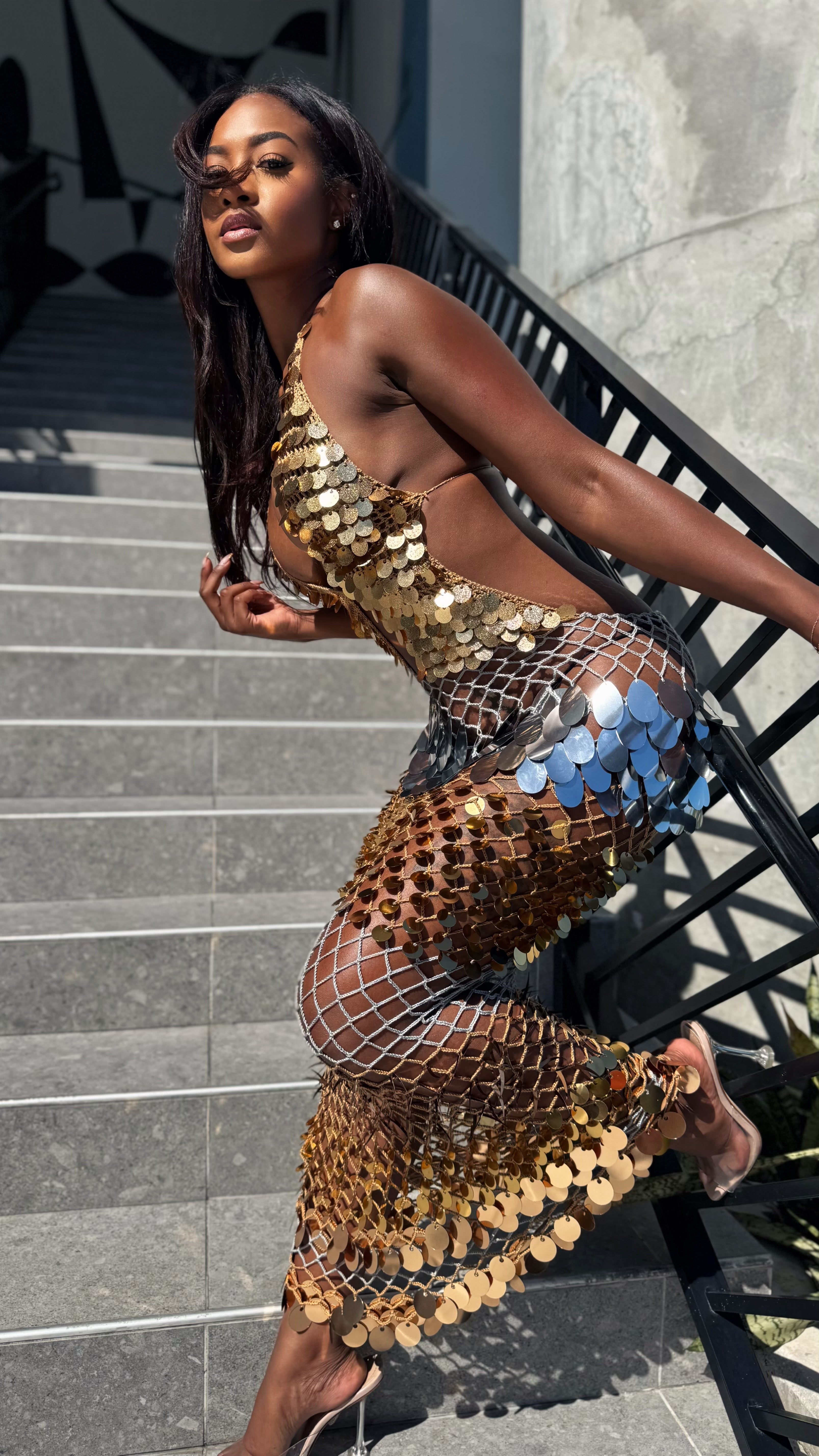 GILDED GODDESS DRESS